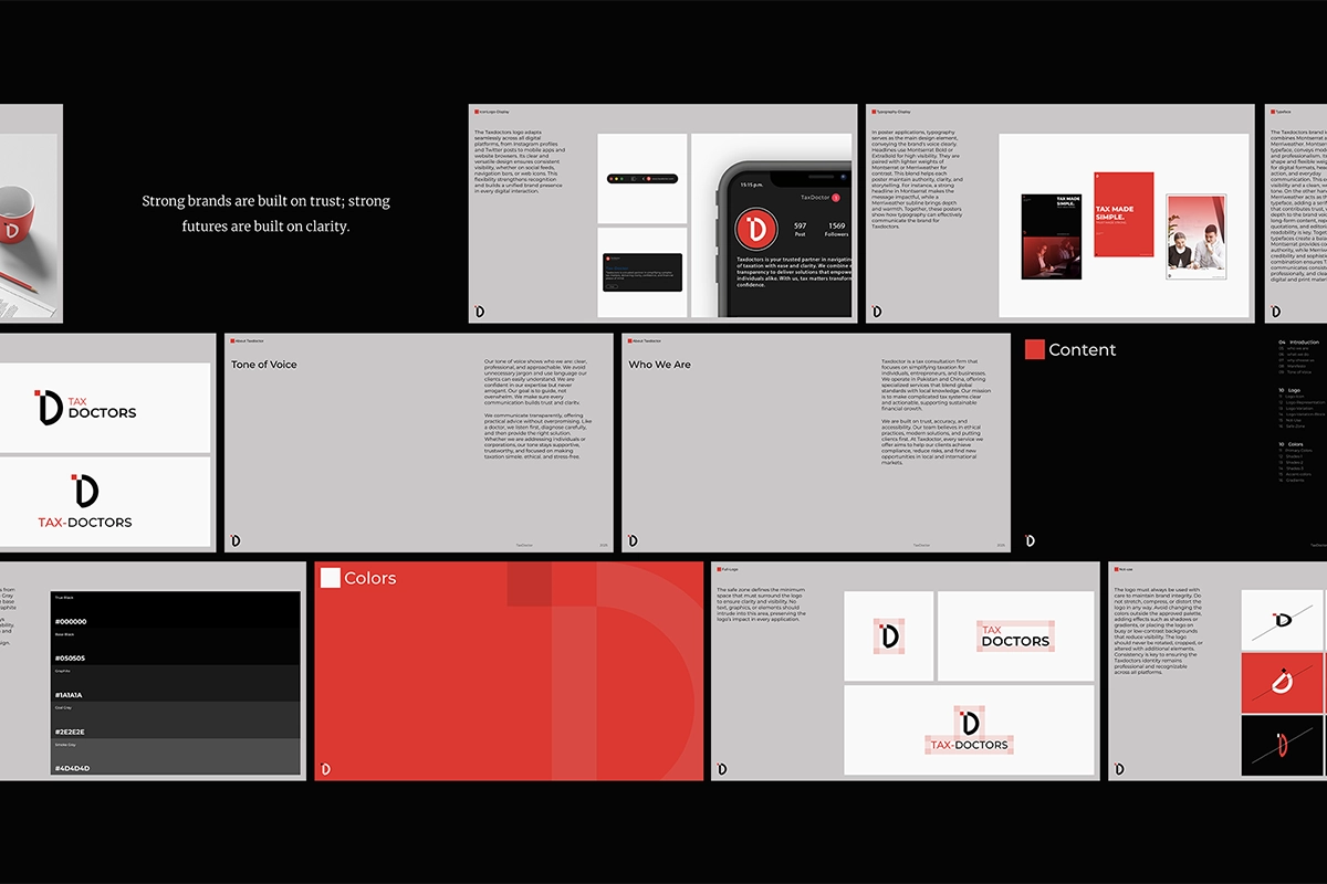 Exploring TaxDoctor – Brand Identity System - Design showcase 4