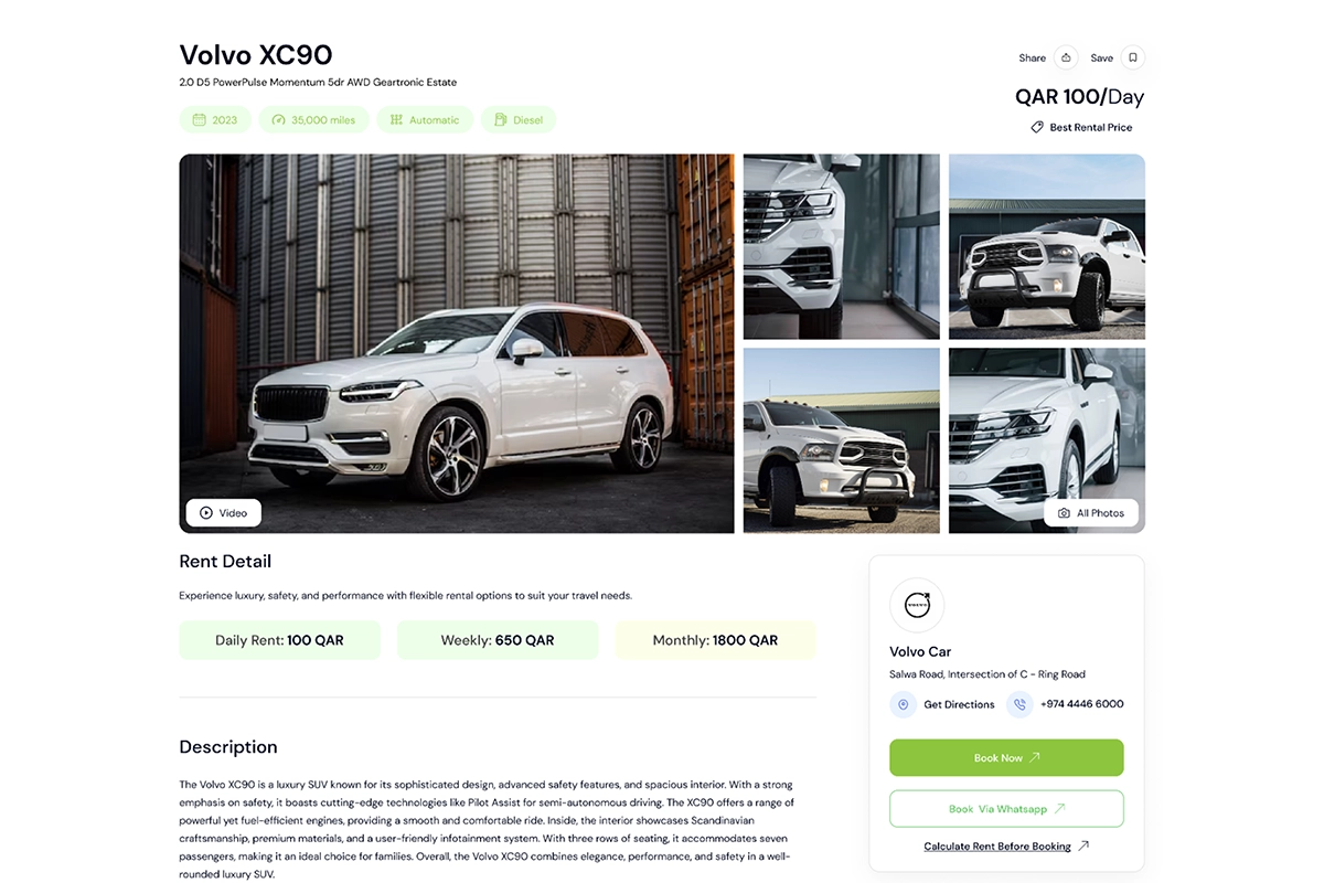Strong Rental Cars Qatar - Web & App Redesign - Screen 6